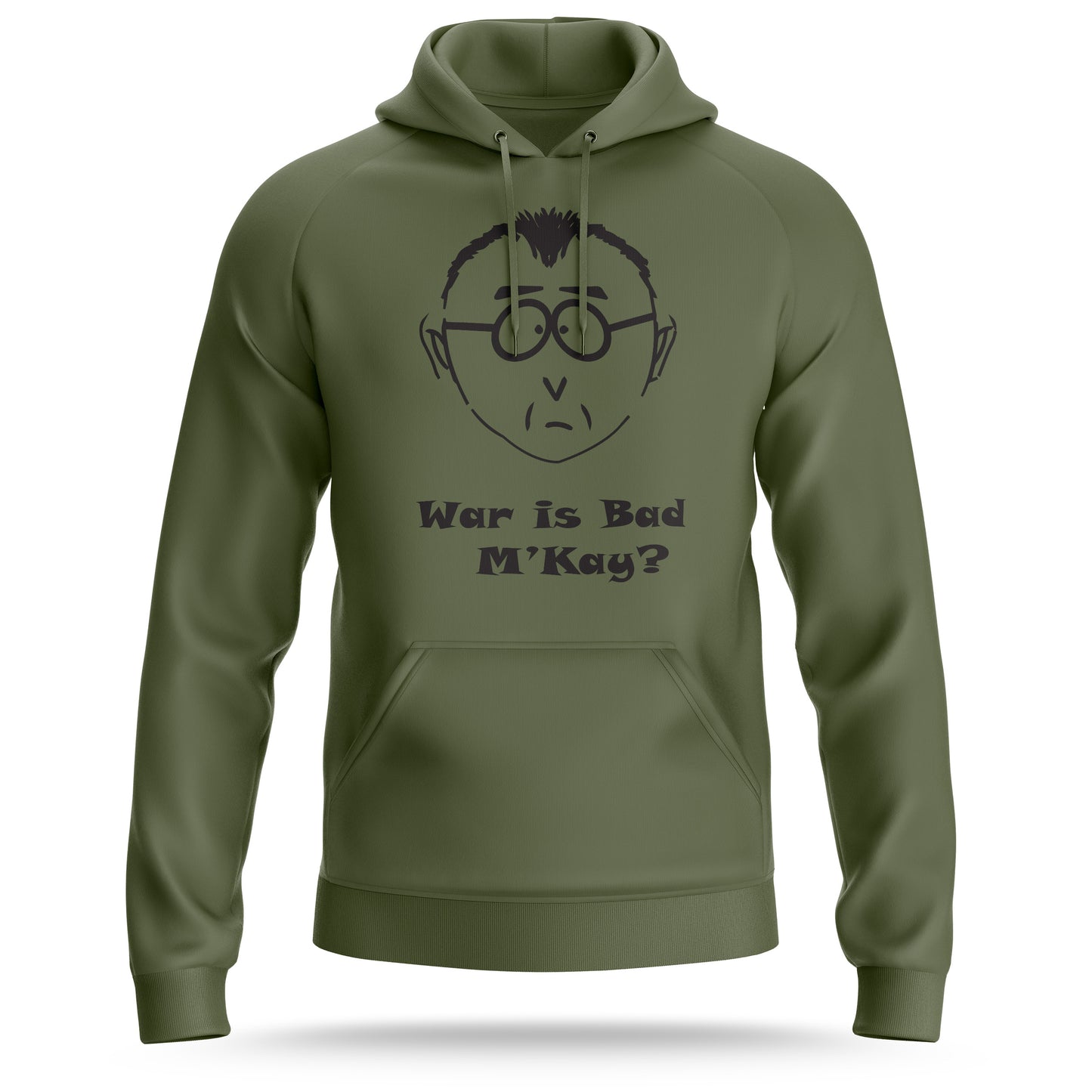 War is Bad Pullover Hood